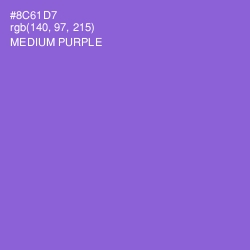 #8C61D7 - Medium Purple Color Image