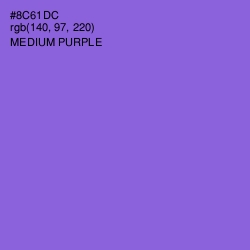 #8C61DC - Medium Purple Color Image