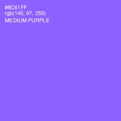 #8C61FF - Medium Purple Color Image
