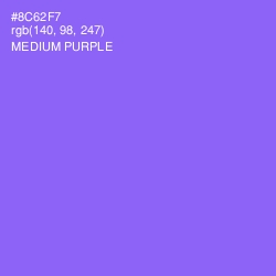 #8C62F7 - Medium Purple Color Image