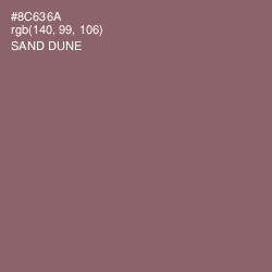 #8C636A - Sand Dune Color Image