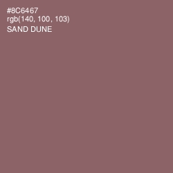 #8C6467 - Sand Dune Color Image