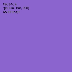 #8C64CE - Amethyst Color Image