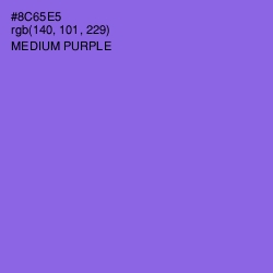 #8C65E5 - Medium Purple Color Image