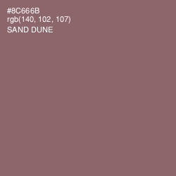 #8C666B - Sand Dune Color Image