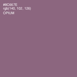 #8C667E - Opium Color Image