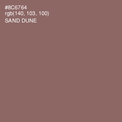 #8C6764 - Sand Dune Color Image