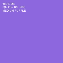 #8C67DE - Medium Purple Color Image