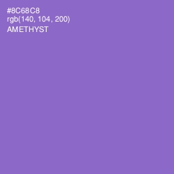 #8C68C8 - Amethyst Color Image