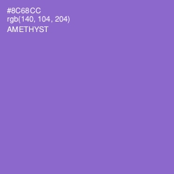 #8C68CC - Amethyst Color Image