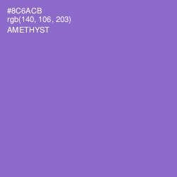 #8C6ACB - Amethyst Color Image