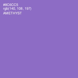 #8C6CC5 - Amethyst Color Image