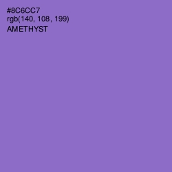 #8C6CC7 - Amethyst Color Image