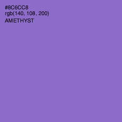 #8C6CC8 - Amethyst Color Image