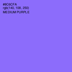 #8C6CFA - Medium Purple Color Image