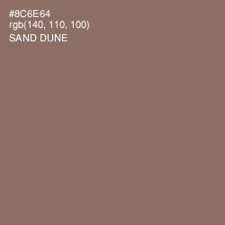 #8C6E64 - Sand Dune Color Image