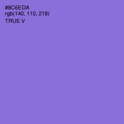 #8C6EDA - True V Color Image