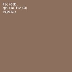 #8C705D - Domino Color Image