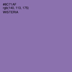 #8C71AF - Wisteria Color Image