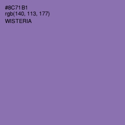 #8C71B1 - Wisteria Color Image