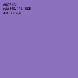 #8C71C1 - Amethyst Color Image