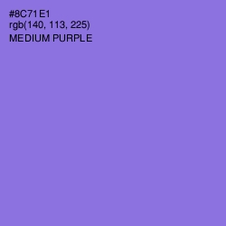 #8C71E1 - Medium Purple Color Image