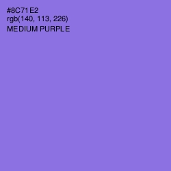 #8C71E2 - Medium Purple Color Image