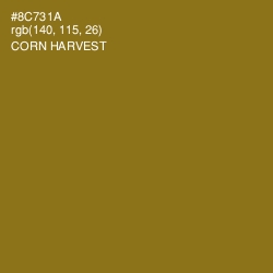 #8C731A - Corn Harvest Color Image