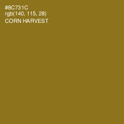 #8C731C - Corn Harvest Color Image