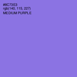 #8C73E3 - Medium Purple Color Image