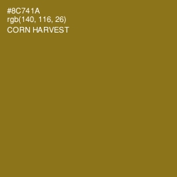#8C741A - Corn Harvest Color Image