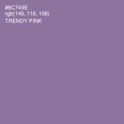 #8C749E - Trendy Pink Color Image