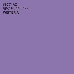 #8C74AC - Wisteria Color Image