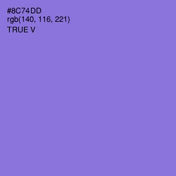 #8C74DD - True V Color Image