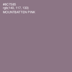 #8C7585 - Mountbatten Pink Color Image