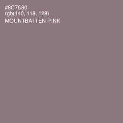 #8C7680 - Mountbatten Pink Color Image