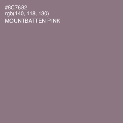 #8C7682 - Mountbatten Pink Color Image