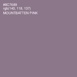 #8C7689 - Mountbatten Pink Color Image