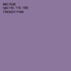 #8C769E - Trendy Pink Color Image
