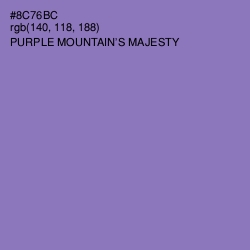 #8C76BC - Purple Mountain's Majesty Color Image