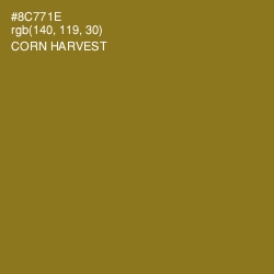 #8C771E - Corn Harvest Color Image