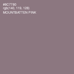 #8C7780 - Mountbatten Pink Color Image