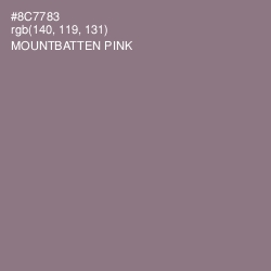 #8C7783 - Mountbatten Pink Color Image