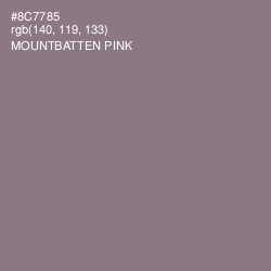 #8C7785 - Mountbatten Pink Color Image