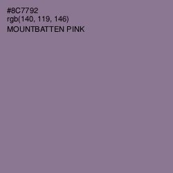 #8C7792 - Mountbatten Pink Color Image