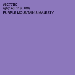 #8C77BC - Purple Mountain's Majesty Color Image