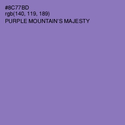 #8C77BD - Purple Mountain's Majesty Color Image