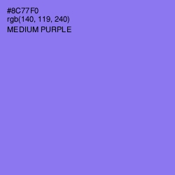#8C77F0 - Medium Purple Color Image