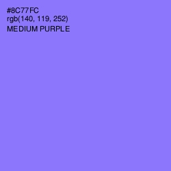 #8C77FC - Medium Purple Color Image