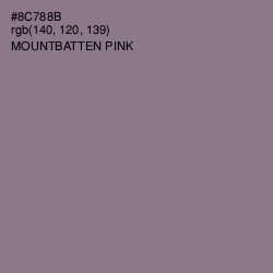 #8C788B - Mountbatten Pink Color Image